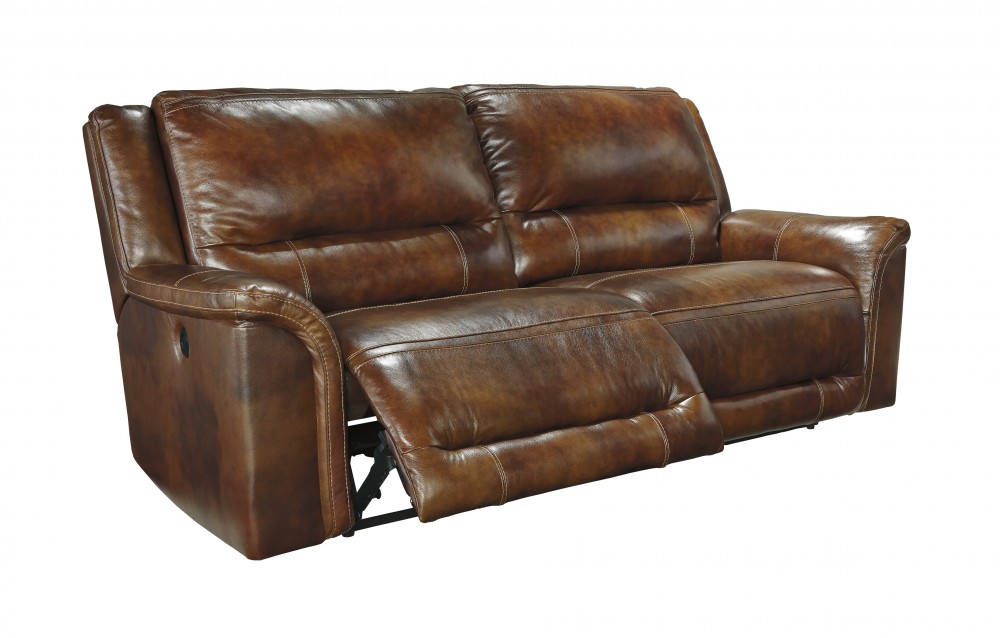 leather reclining sofa jayron - harness - 2 seat reclining sofa AYEZLCF