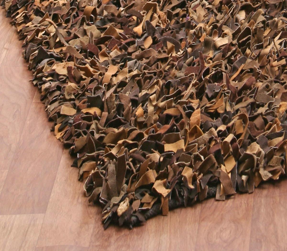 Leather shag rugs st. croix pelle leather shag rug QWAEGEG