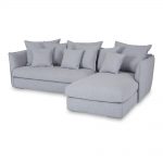 lounge sofa modern designer lisa grey chaise lounge - sectional sofa LTYQUUF