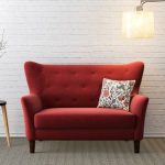 Love seat sofa frida loveseat (red) by urban ladder IFOQRAC