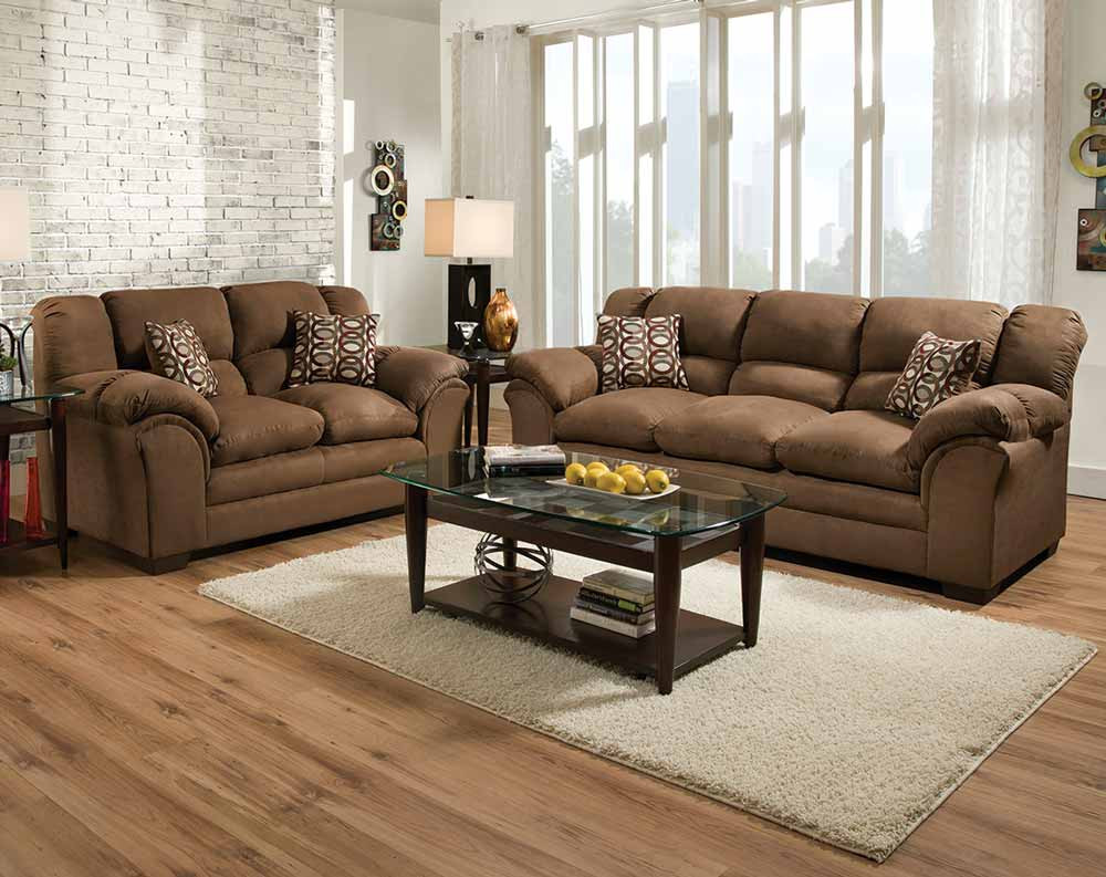 loveseat and sofa sierra chocolate sofa u0026 loveseat RVCVTSS