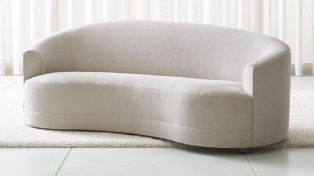 loveseat sofa infiniti curve back sofa + reviews | crate and barrel WJNGFVP