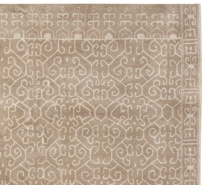 luna tonal tufted rug - ivory/neutral | pottery barn BLEJGTI