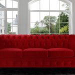 modern red couch amazon.com: divano roma furniture velvet scroll arm tufted button  chesterfield style sofa, RHZSYPD