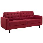 modern red couch call to order · enfield modern red sofa UEMZWEK