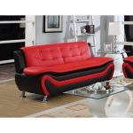 modern red couch roselia relaxing contemporary modern style sofa, black red EJZXKPK