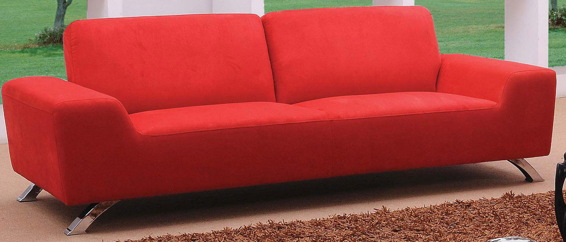modern red couch sunset modern red sofa set ERXSUDP