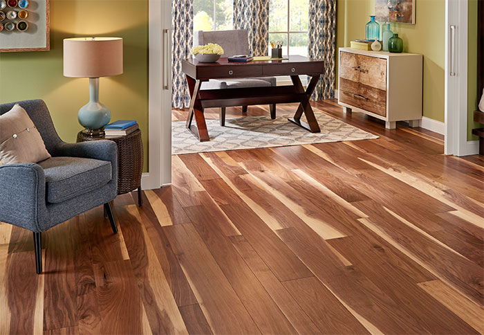 new hardwood floor ideas a walnut engineered wood floor in a living room. HTCDWCO