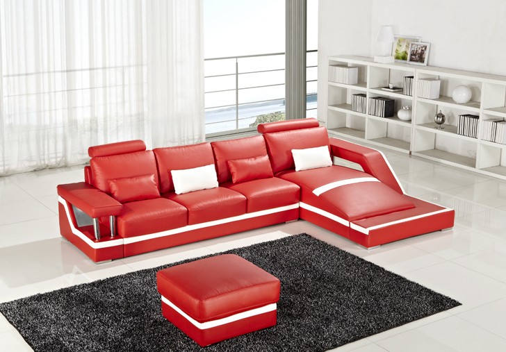 new modern couches roberta modern leather sectional HEBULWO