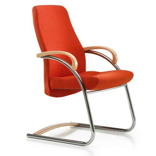 office chairs without wheels zante visitor fabric cantilever chair with wooden arms. find this pin and FONCYQJ