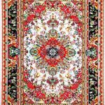 oriental area rugs ivory red colorful oriental persian isfahan area rugs ZNGGVEQ