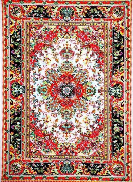 oriental area rugs ivory red colorful oriental persian isfahan area rugs ZNGGVEQ