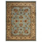 oriental area rugs ottomanson traditional oriental light blue 5 ft. x 7 ft. area rug CMTZSTK
