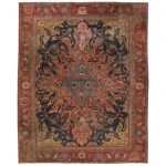 Persian area rugs antique farahan rug with modern industrial style, persian area rug for sale REJCPIA
