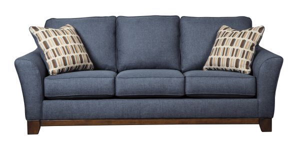 picture of janley - denim sofa ... ZPJDVCK