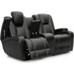 power loveseat seatcraft transformer reclining loveseat with power and console, brown ODDZJMV