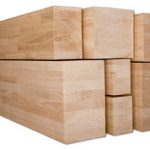 prefab beam / iroko / chestnut / solid wood LOFJRJD