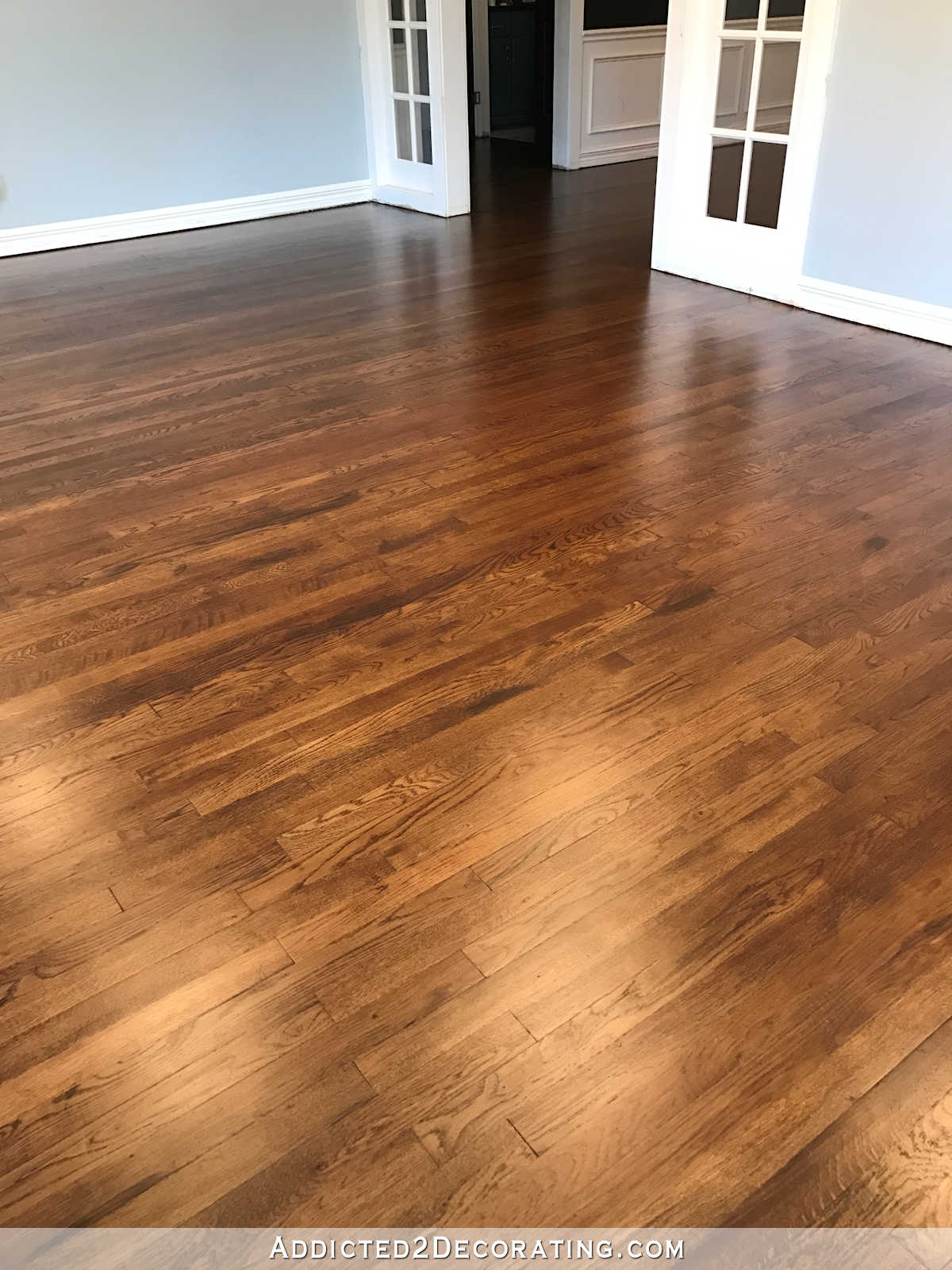 Red oak hardwood flooring refinished red oak hardwood floors - living room, entryway and music room QWFLGSN