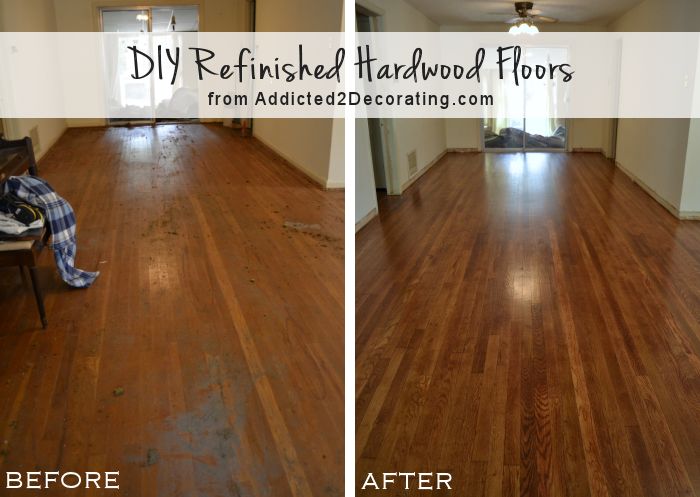 refinish hardwood floors diy refinished hardwood floors, before and after (65-year-old oak floors LWBHCKP