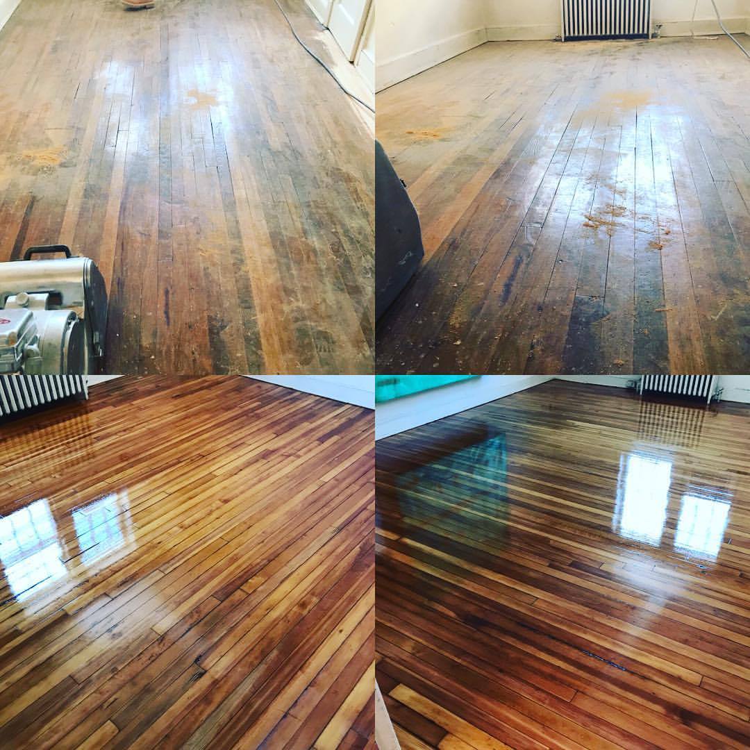 refinishing hardwood floors before u0026 after pine floor refinish by atlas wood floors inc IOAFSYX