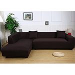 sectional couch covers premium quality sofa covers for l shape, 2pcs polyester fabric stretch  slipcovers RLKUKTZ