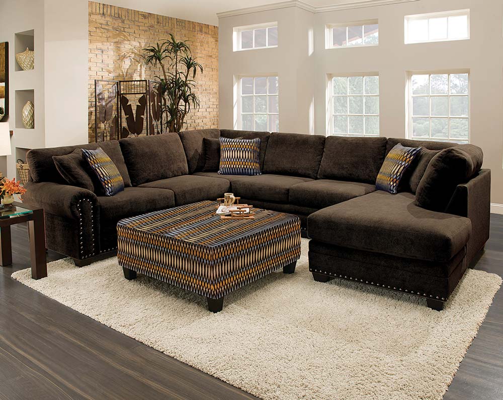 sectional sofa admirable design of chocolate brown sectional sofa with  chaise IQEUYHV