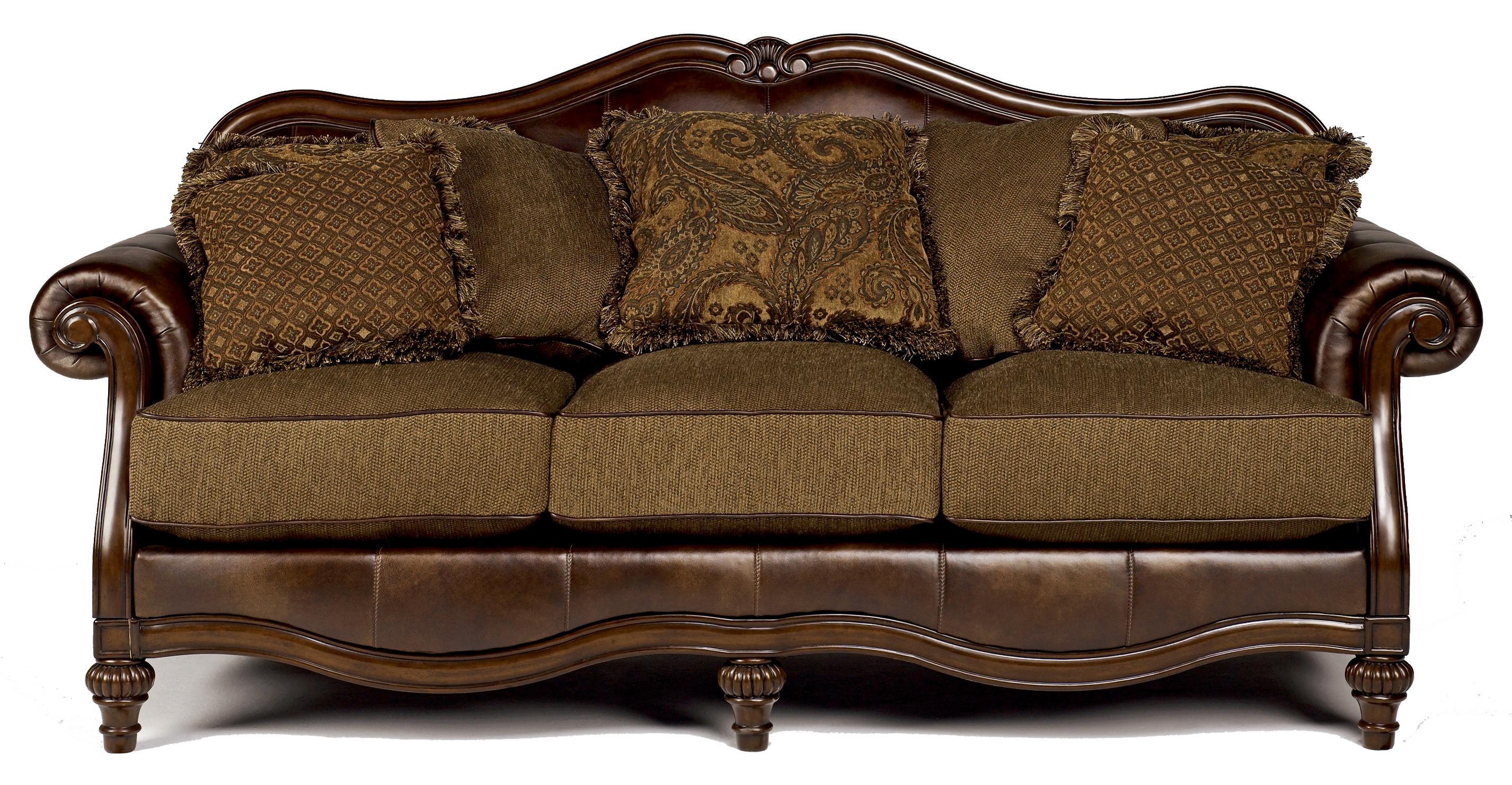 signature design by ashley claremore - antique sofa - item number: 8430338 WUCGHAL
