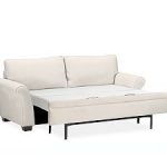sleep sofa ... pb comfort roll arm upholstered deluxe sleeper sofa with memory foam YOKNTJZ