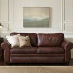 sleeper sofa leather pearce leather sleeper sofa | pottery barn THYNMJR