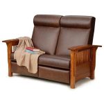 small reclining loveseat consider the paradise mission reclining loveseat for a small living room or RFTHVXP