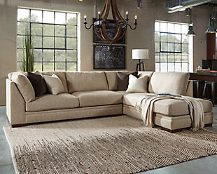 sofa couch for living room ... large malakoff 2-piece sectional, , rollover VOGEAUE