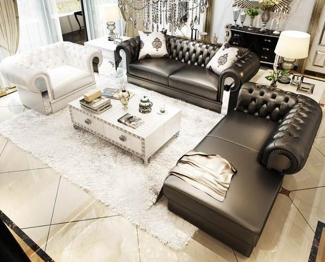 sofa lounge for living room livingroom furniture 3 piece leather sofa set (1 seater, 3 seater, lounge ) OFAZZMR