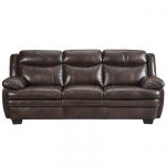 sofa loveseats ashley hannalore brown leather sofa XBLOWWD