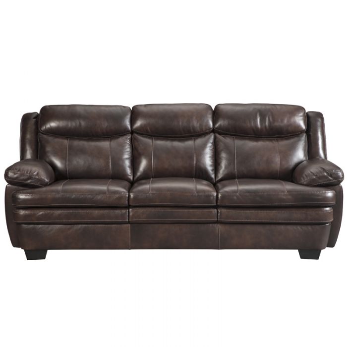 sofa loveseats ashley hannalore brown leather sofa XBLOWWD