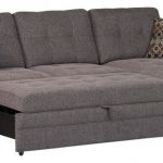 Sofa pull out bed casual dark gery gus sectional sofa with tufts storage pull out bed pillows DEREFTO