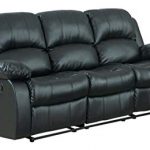 Sofa recliner bonded leather double recliner sofa BYFEVBM