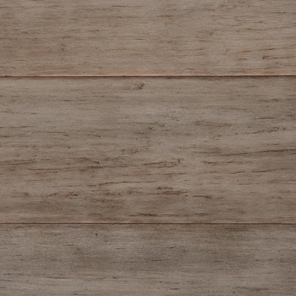 solid bamboo flooring home decorators collection hand scraped strand woven earl grey 3/8 in. t x QHOSIRN