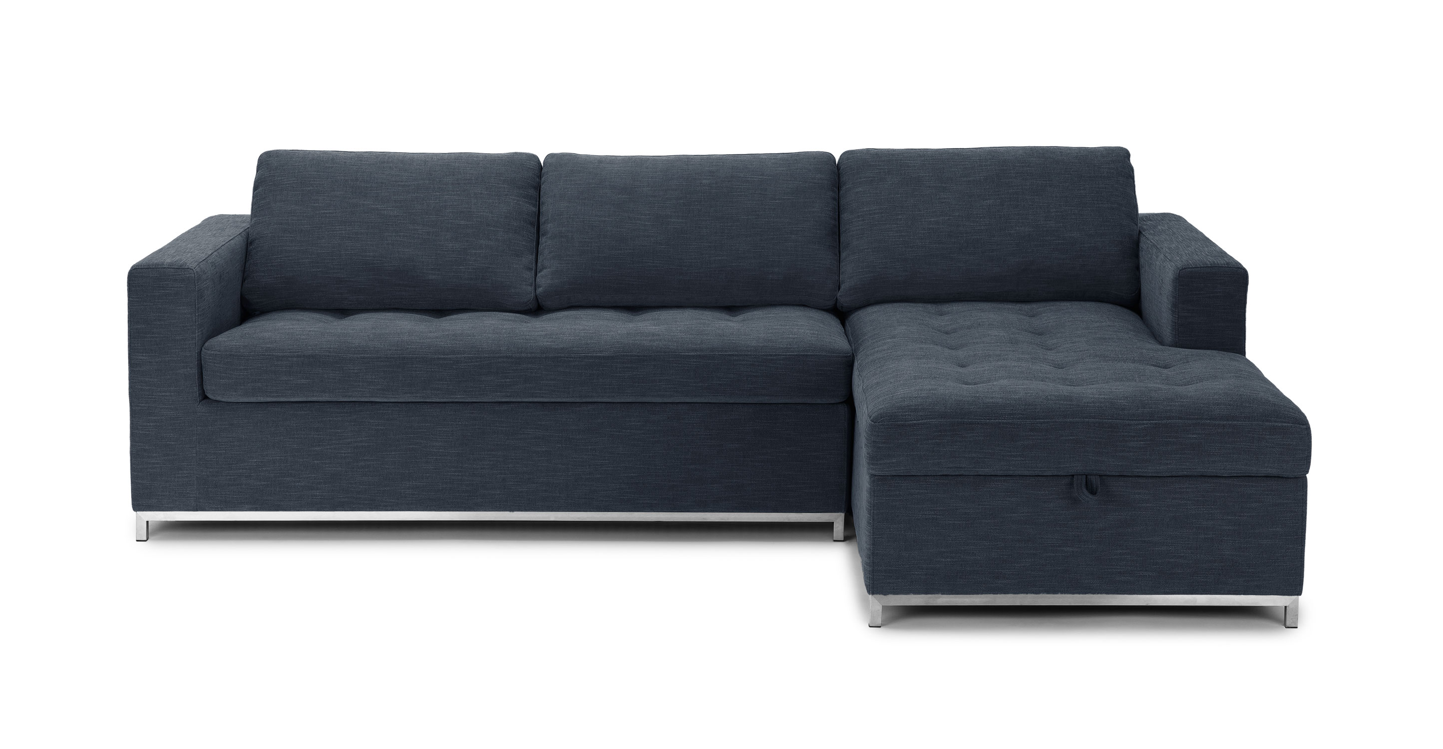 soma dawn gray right sofa bed - sectionals - article | modern, mid-century DJXNDSY
