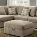 taupe microfiber sectional sofa by coaster - 50044 QAGOYCO