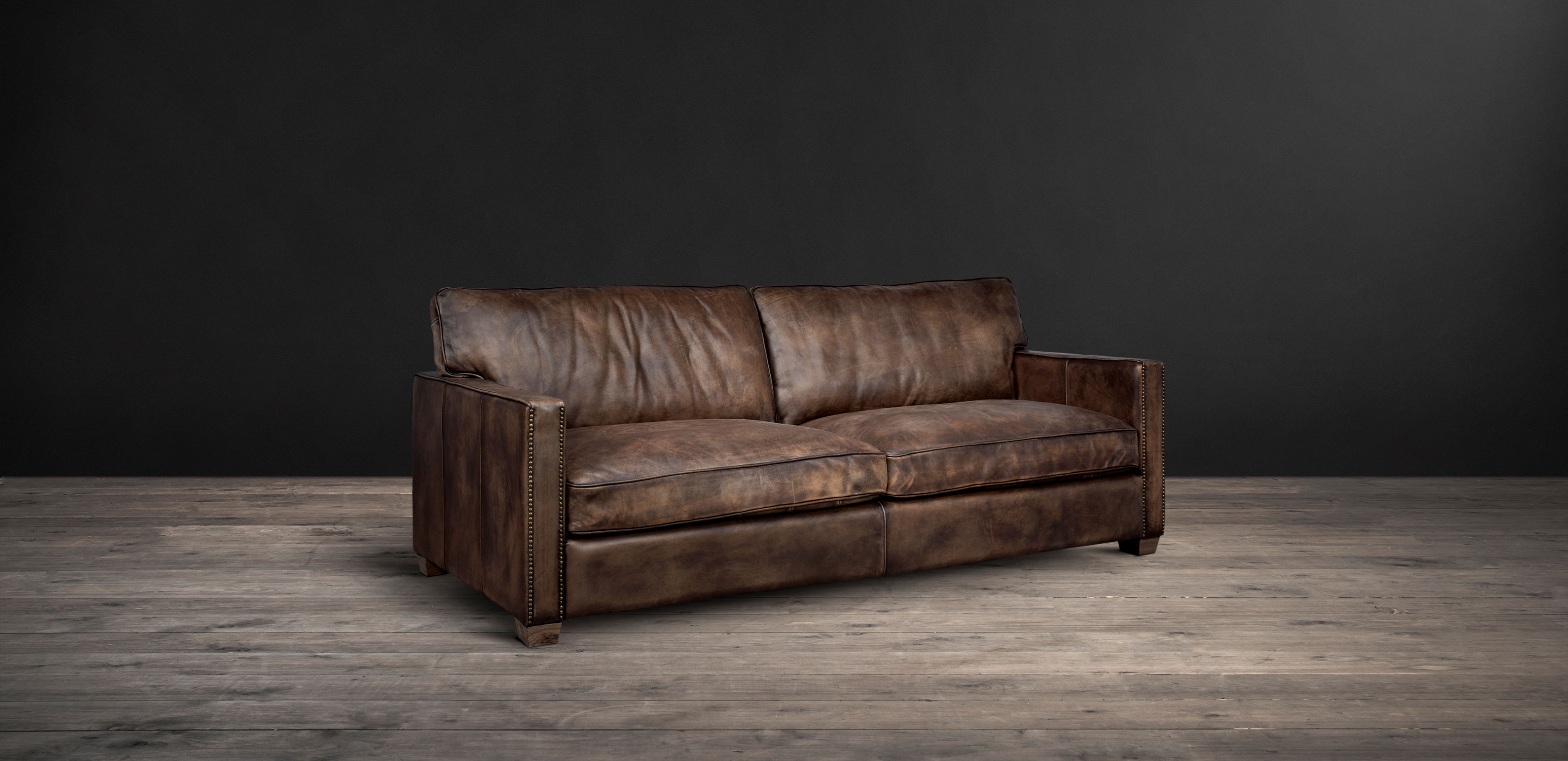 timothy oulton classic leather sofa - viscount william leather sofa from  side NNVVTBL