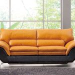 two tone italian leather sofa bed european design 33ss222 DLWSDWN