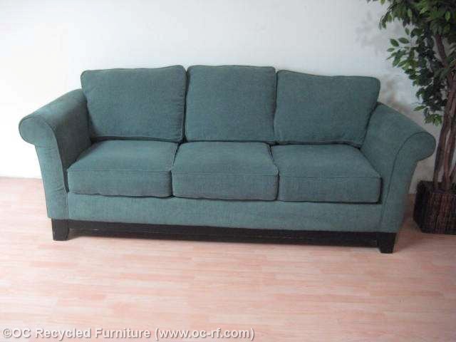 used sofa ... turquoise green la-z-boy fabric sofa thumbnail 3 ... CVVQSAM