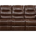veneto brown leather reclining sofa UBKQTWV