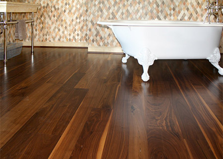 Walnut flooring walnut being used on a bathroom floor CGVBWHF