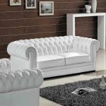 White leather sofa madeline leather sofa GEPHCPB