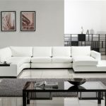 white sectional sofa alternative views: XIKNBZP