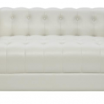 white tufted loveseat with chrome handles 505392 MILXVGH