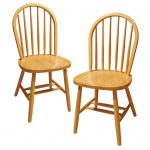 wooden chairs amazon.com - winsome wood windsor chair, natural, set of 2 - chairs GRWOHTP