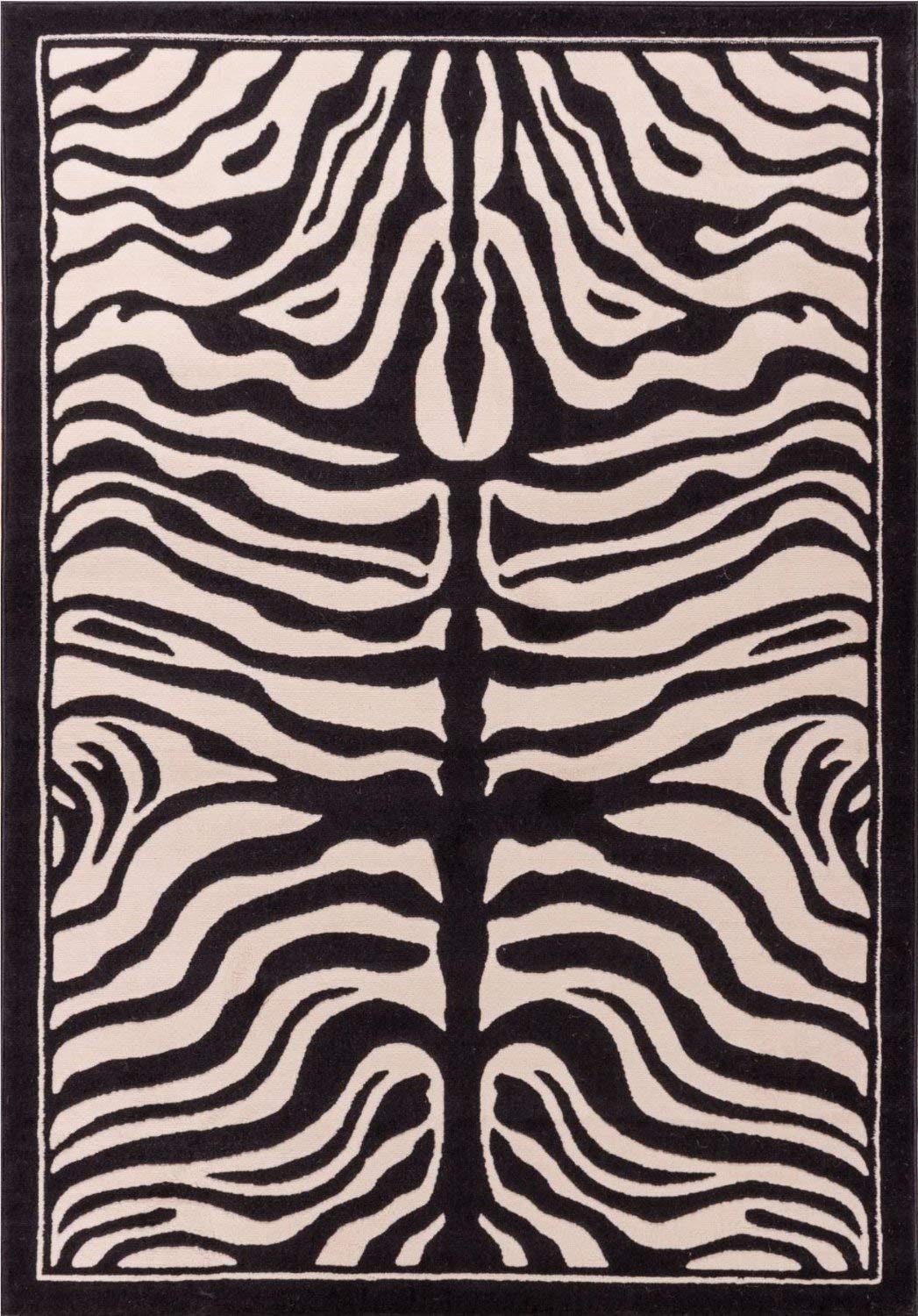 zebra rug amazon.com: zebra print rug contemporary area rugs 5x8 zebra rugs large 5x7 zebra UPVBZCY