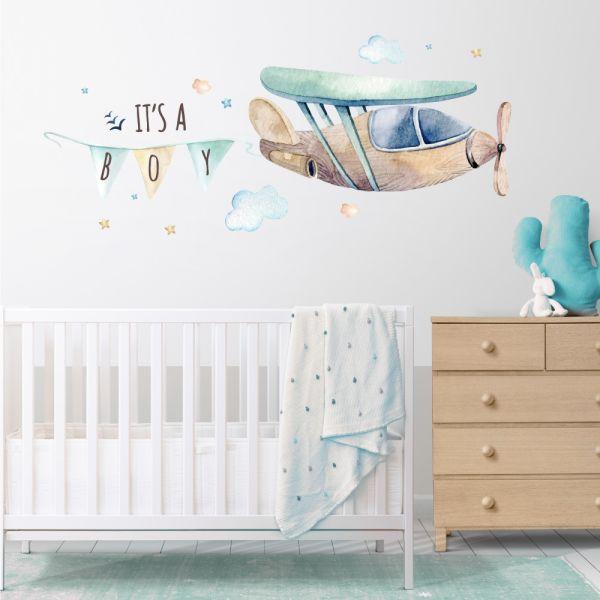 Use wall decals for an‍ easy and fun boy nursery transformation